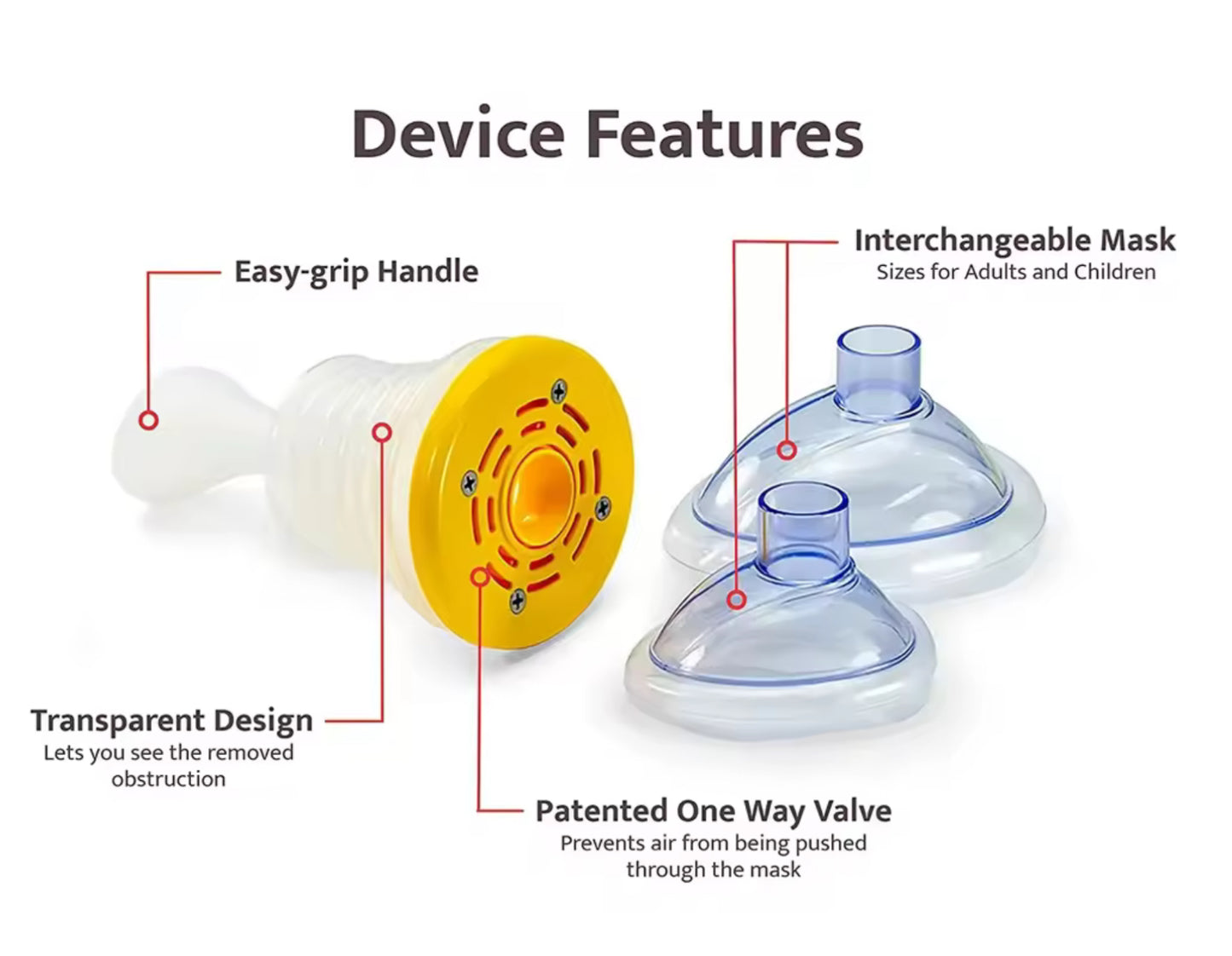 Kit Dispositivo Emergencia Anti Asfixia